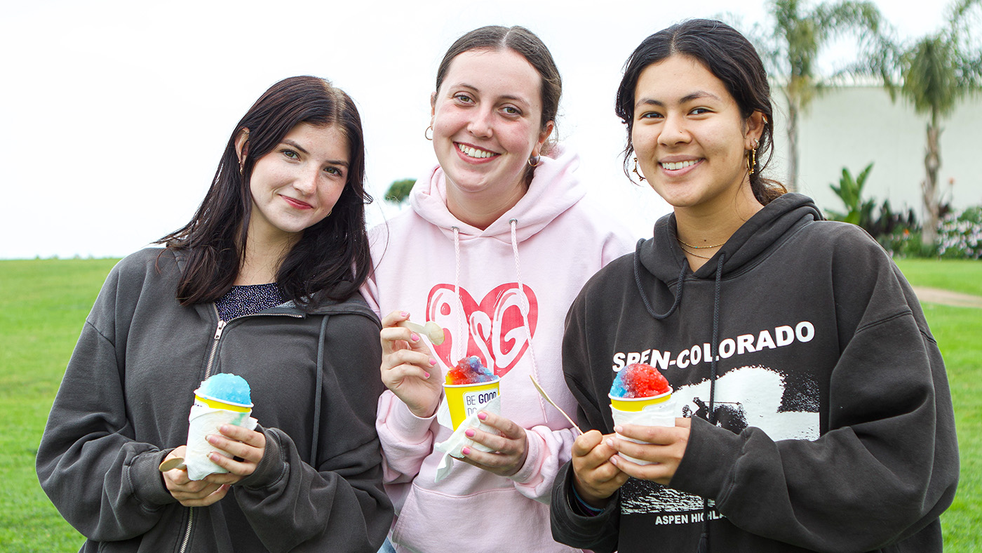 Students at sustainability fair